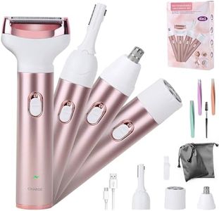 4 en 1 Rasoir à Sourcils et Visage pour Femmes - Fresion Epilateur Electrique Femme/Rasoir Femme Electrique,Épilateur Rechargeable Rasoir Electrique Femme,Tondeuse Bikini Femme,Epilateur Visage