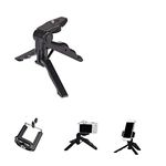 K-S-Trade Camara Case For Samsung Galaxy S21 FE SD888 Mini-tripod Tripod Mobile Phone Stand Compatible With Samsung Galaxy S21 FE SD888 Cell Phone Compact Camera Support-stand Plastic Black (1x)