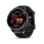 Garmin® Forerunner® 570, 47mm, Advanced GPS Running and Triathlon Smartwatch, AMOLED Display, Training and Recovery Features, Slate Gray Aluminum with Translucent Black/Black Band