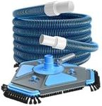 (No Pole) Pool Vacuum Head and 40 Ft Hose x1-1/2", 360° Swivel Cuff