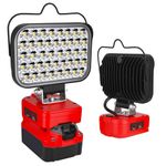Fiihio Portable LED Work Light Compatible with Craftsman V20 Battery, 90W 7000LM Adjustable Brightness Cordless Flood Lights for Job Site Spotlight, Camping,Outdoor (No Battery)