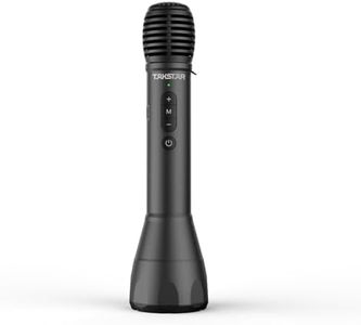 TAKSTAR 2 in 1 Bluetooth Wireless Microphone & Voice Amplifier, Portable Handheld Mic Speaker for Karaoke, Meeting, Outdoors, Speech, Party DA10 (Black)
