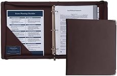 Samsill Classic Professional 3 Ring Zippered Binder, 2 Inch Round Ring, Portfolio Organizer for 8.5x11” Documents, Binder with Zipper, Silver Corner Accents, Burgundy