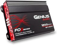 Genius Audio GFX-55X4 Full Range Powered Car Amplifier Multichannel 1200 Watts Max Class AB 2-Ohm Stable with Power Protection System to Boost Speaker and Woofer Performance