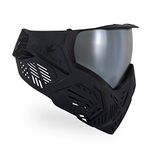 Deizang Bunkerkings CMD Paintball Goggles/Masks - Anti-Fog, Ventilated - Black Carbon