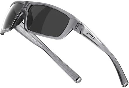 ATTCL Polarized Wrap Sunglasses For Men Cycling Driving Fishing - Sports Glasses Ultralight 5001 C20-Touqianhui Grey