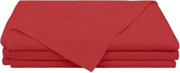 100% Cotton Soft Bedsheet, Single Size (66" x 96") Bedsheet, 400TC Best Sateen Flat Bedsheets with 4" Hemmed, Top Sheet for Bed, Cool & Silky Chadar - Burgundy Solid