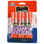 Elmer's Disappearing Purple School Glue Sticks, 0.77 oz Each, 3 Sticks per Pack (E562)