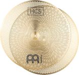 Meinl Cymbals HCS 14" Practice Hihat Cymbal Pair with Quiet Volume for Drum Set — Low Noise Durable Brass Alloy and Musical Tone, 2-Year Warranty (P-HCS14H)
