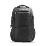 POLICE Backpack Laptop Bag For Men's Casual Laptop Backpack Office/Travel/College 30 Ltr Hedge Polyester - Black, Large