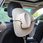 GEEDAR Cowboy Hat Holder Rack for Truck SUV Car (Keep Hat Shape) Car Clothes Hanger Bar Coat Hanger Hard Hat Holder for Truck Seat Car Accessories