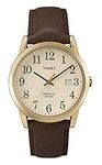 Timex Easy Reader Men's 38mm Brown Leather Strap Date Window Quartz Watch TW2P75800