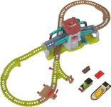 Thomas & Friends Train Set Talking Bulstrode & Which-Way Bridge Track Playset with Sounds & Percy Engine for Kids Ages 3+ Years