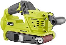 RYOBI P450 One+ 18V Lithium Ion 3 x 18 inch Brushless Belt Sander w/ Dust Bag and Included Sanding Pad (Battery Not Included, Tool Only)