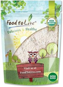 Food to Live Organic Hulled Buckwheat Flour, 5 Pounds Non-GMO, Finely Milled Raw Groats, Kosher, Vegan Powder. Good Source of Fiber, Protein. Wheat Flour Substitute. Great for Pancakes, Noodles