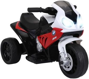 HOMCOM BMW S1000RR Licensed 6V Kids Electric Motorbike 3 Wheel Ride on Motorcycle w/Headlights Music for 18-36 Months, Red