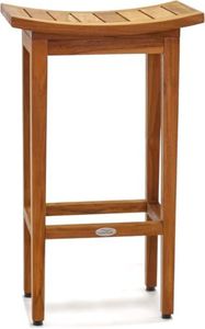 AquaTeak The Original 30" Tall Maluku Teak Bar Stool