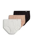 Jockey Women's Underwear Supersoft Brief - 3 Pack, Black/Light/Ivory, 6