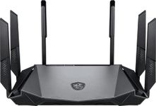 MSI Radix AX6600 WiFi 6 Tri-Band Gaming Router, AI QoS, 1.8GHz Quad-Core Processor, MU-MIMO, Tri Band Gigabit Wireless, 8-Stream, High Speed Long Range Gaming Router