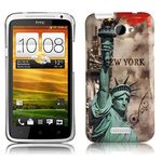 cadorabo - Hard Case Back Cover for HTC ONE X – Bumper Protection Skin Design: STATUE OF LIBERTY