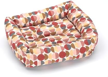 Cama para Perros Cuna Perros Suave y Cómoda, Lavable, Ideal para Descanso y Sueño - Tamaño Mediano, Color (Rojo, 70x60)