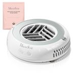 MelodySusie PocketSized Mini Nail Dust Collector with Lightweight Design,HProA 6000RPM Ultra-Small Nail Vacuum Fan with 3 Suction Modes and 30 Disposable Filter Papers for Beginner & Home Use,White