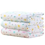 Waterproof Diaper Changing Pads Portable - Breathable Leak Proof Mattress Pad Protector Baby Changing Mat for Toddler, Kids Pack of 3(M (27.5x19.7inch))