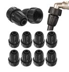 10PCS 1/2 Inch Drip Irrigation Tubing to 3/4 Inch Pipe Thread Faucet/Garden Hose Adapter 3/4" Garden Hose to 1/2" Drip Tubing Drip System Parts Garden Hose Quick Connect Fittings (1/2 Inch)