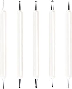 Selizo 5 Pcs Embossing Stylus Set with Different Size Double End Tracing Dotting Tool Stylus for Carbon Transfer Paper Mandala Rock Painting, Pottery Clay Craft, Embossing Art