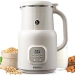 KIDISLE Automatic Nut Milk Maker, 20oz Homemade Almond, Oat, Coconut, Soy, Plant Based Milks and Non-Dairy Beverages with Keep Warm/Boil Water/Delay Start/Self-Cleaning, Cream