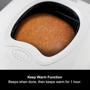 Morphy Richards Fastbake Breadmaker – 12 Programs, 1.5lb/2lb Loaf, White