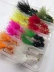 Fly Fishing Bead-Head FRITZ Lures in Fly box Size 8 &10 Pack of 16 Flies for trout fishing #307