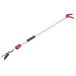 Tree Pruner 1.2-2.2M Tree Pruner Telescopic Pole Saw 3/8" Long Reach Extendable Pruning Saw Pole Saw Branch Lawn Cutter Fruit Picker Pruning Scissors Garden Shears Tree Trimmer