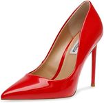 Steve Madden Women's Vala Pump, Bright Red Patent, 6 UK