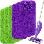 Aifacay Reusable Mop Pads Compatible with Swiffer Wet Jet Mop, Wet Jet Pads Refills Microfiber Mop Pads Wet & Dry Use Mop Replacement Pad for Swiffer Wetjet Cleaning Supplies-6 Pack