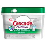 Cascade Dishwasher Detergent Pods, Platinum Actionpacs Dishwasher Pods, Fresh Scent, 39 Count