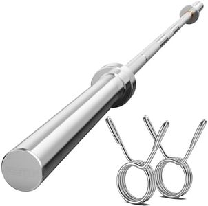 FEIERDUN 7FT Olympic Barbell, 1900LBS Strength Training Bar for Weight lifting, Alloy Steel, Center knurl, Suitable for 2 inch Plates