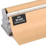 Wrapping Paper Roll Cutter - Holder & Dispenser for Butcher Freezer Craft Paper Rolls 18" - Non-Slip Cutting Tool with Serrated Blade for Gift Wrap - Wall Mount or Tabletop