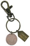 Year 2016 British Penny Bronze Keyring, 8th Anniversary Gift, Bronze Anniversary, 8 Year Anniversary Couples Keychain