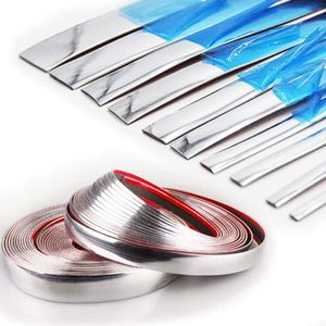 16Ft Chrome Silver Automotive Car Exterior and Interior Molding Trim Universal Bumper Window Door Body Side Decorative Strip Scratch-Proof (1/2 inch (12mm))