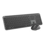 Logitech MK950 Signature Slim Wireless Keyboard and Mouse Combo, Sleek Design, Quiet Typing and Clicking, Switch Across Three Devices, Bluetooth, Multi-OS, Works with Windows and Mac