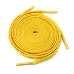 Flat Shoelaces/Trainer Laces [100cm, Yellow]