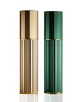 BRARIOS Perfume Atomiser Refillable, 2 Pcs Travel Size Portable Atomiser Spray,Mini Empty Perfume Bottle,Leak Proof Cologne Dispenser for Women and Men,5ml (Gold&Green)