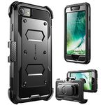 i-Blason Armorbox Series 360 Degree Bumper Protective Case for 4.7-Inch iPhone SE (2020)/SE 3 (2022)/7 (2016)/8 (2017), Black