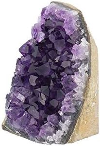 Amethyst Crystal Geode Spiritual Healing Rocks Cluster Quartz Stone (250 Grams or Less, Amethyst Purple)