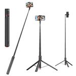 WeCool S7 Pro Long Selfie Stick with Tripod Stand 69"/177cm, 360 Degree Rotation Selfie Stick Tripod, Magnetic Remote with ABS+Aluminum Body, Auto Pop Open for Hands-Free Photo & Live Video Shoot