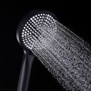 Decaura WELS Handheld Shower Head 3-Mode Spray Massage/Rain/Mix Round ABS (Matt Black)