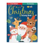 Festive Fun Christmas Activity Book with Stickers | Fun Activity Book for Children | Creative Sticker Book for Children | Art and Craft | Interactive Artworks | Sticker Books