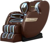 Real Relax 2023 Massage Chair of Dual-core S Track, Full Body Massage Recliner of Zero Gravity with APP Control, Brown