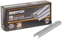 Bostitch STCR21151/4 B8 PowerCrown Premium Staples, 0.25" Leg, Full-Strip